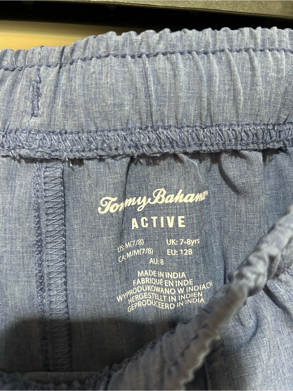 2 Pairs of Kids Casual Shorts Blue and Tan - Picture 7 of 8